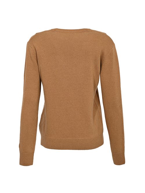 Maglione New Queen Snoopy Beige in misto lana e cachemire Mc2 Saint Barth | QUE001000435I